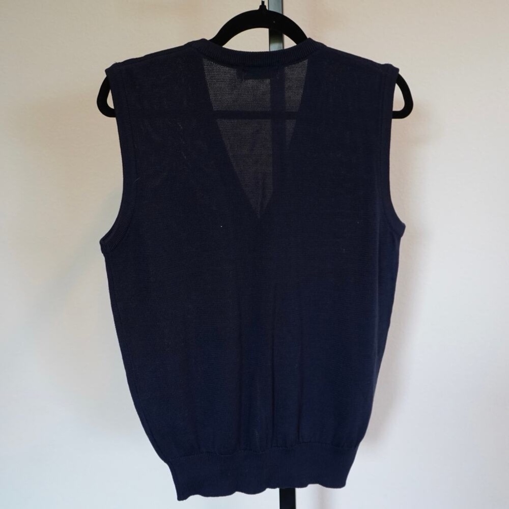 Burberry Vintage Classic Ladies V Neck Button Front Golf Vest - Picture 2 of 6